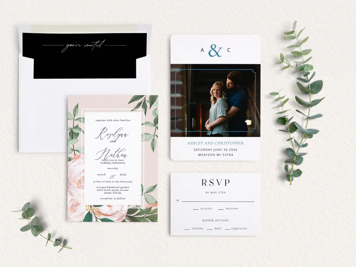 Front of Save the Date Card