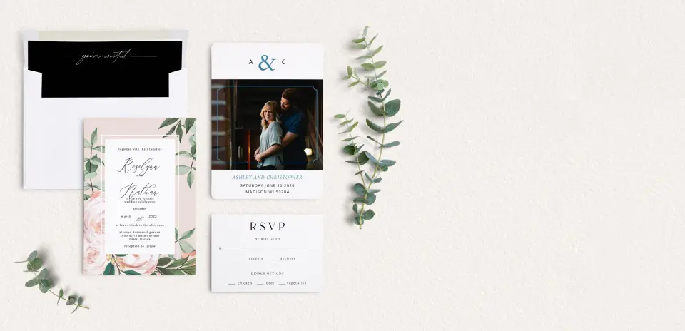 Front of Save the Date Card