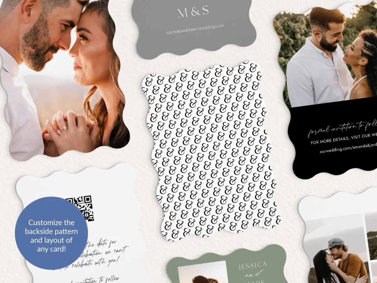 Back of Save the Date Card
