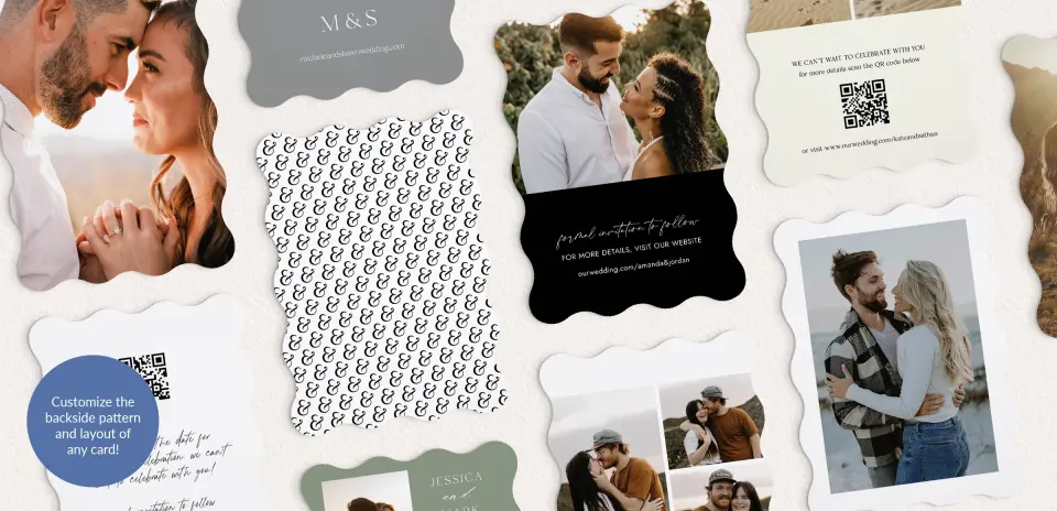 Back of Save the Date Card