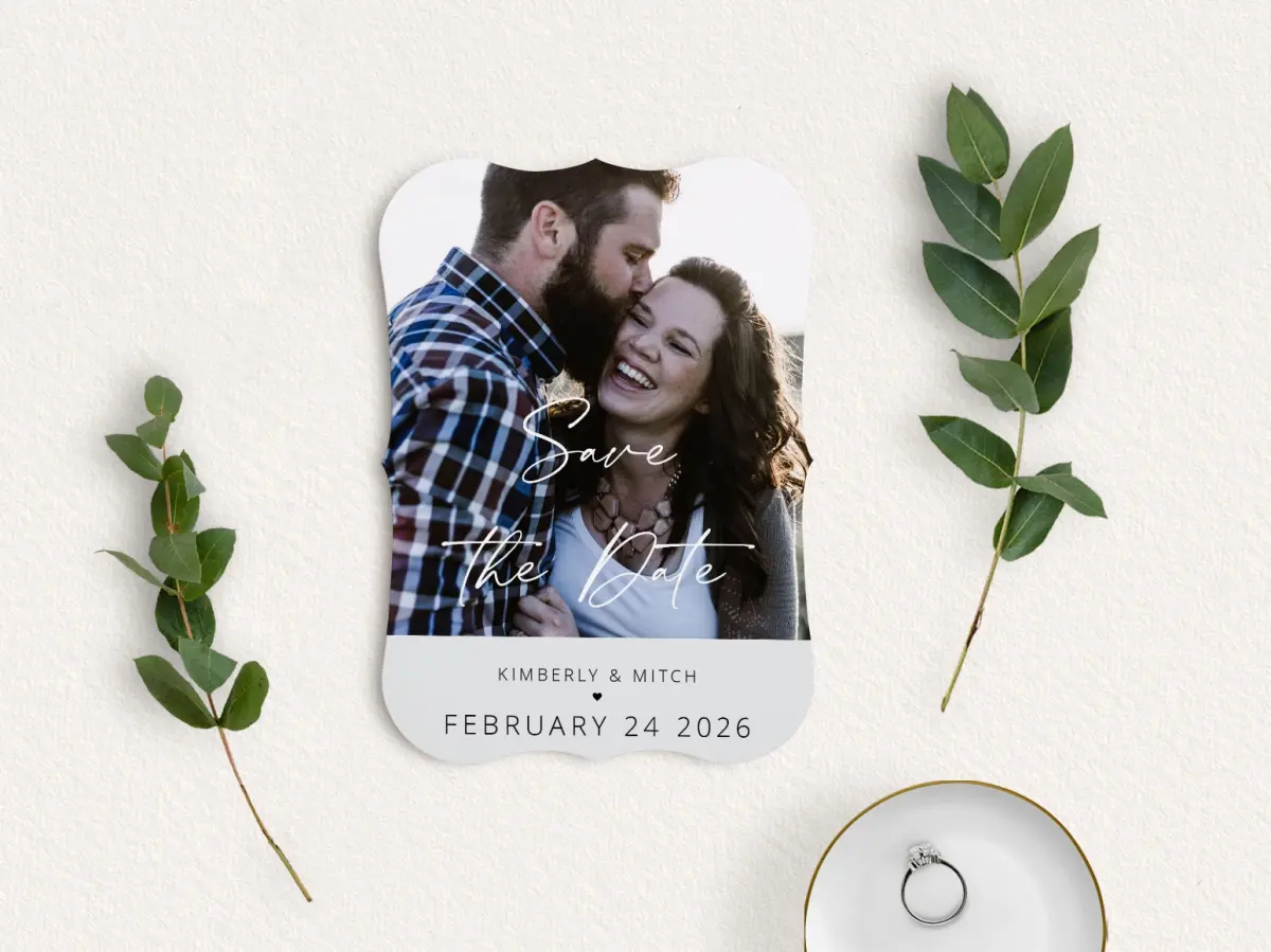 Save the Date Card with Optional Guest Addressing Service