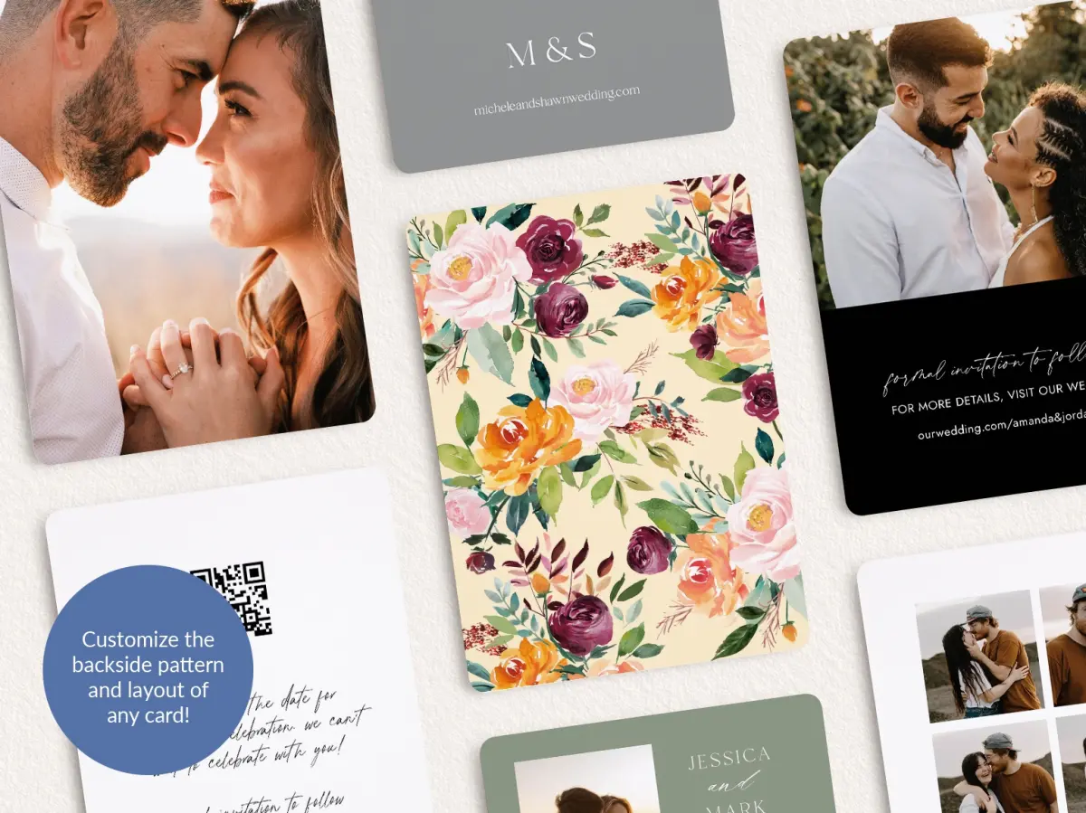 Back of Save the Date Card