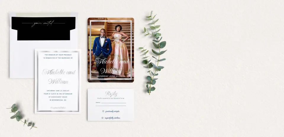 Front of Save the Date Card