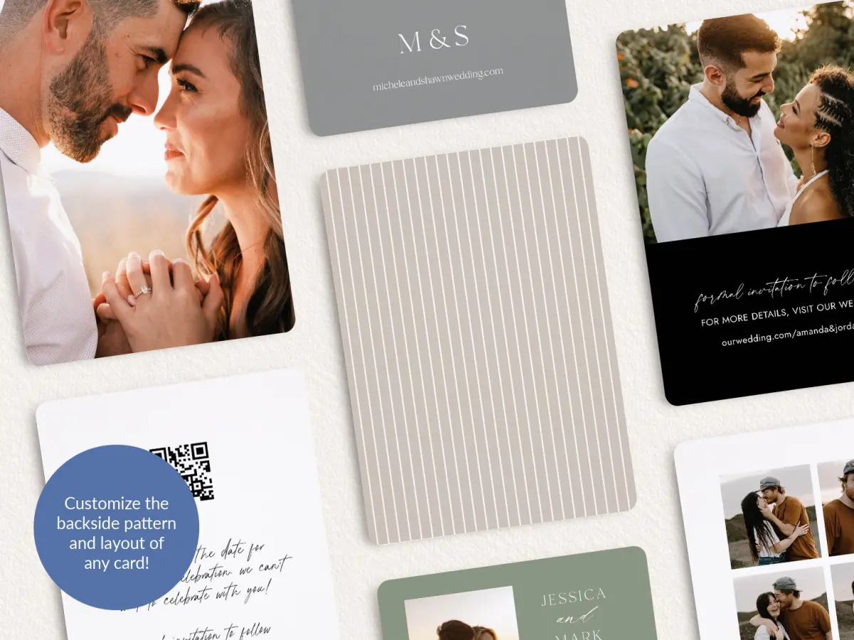 Back of Save the Date Card