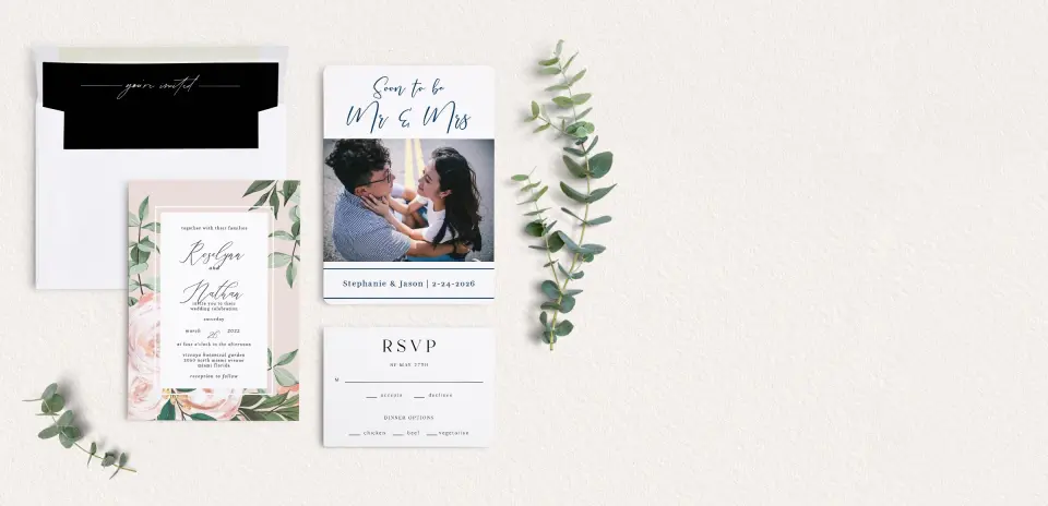 Front of Save the Date Card