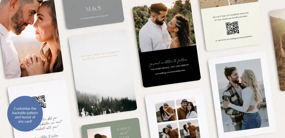 Back of Save the Date Card
