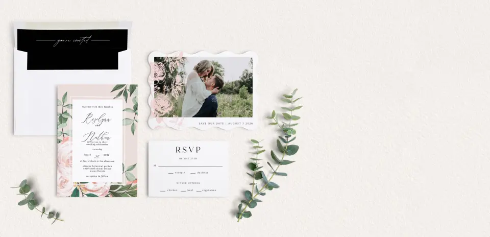Front of Save the Date Card