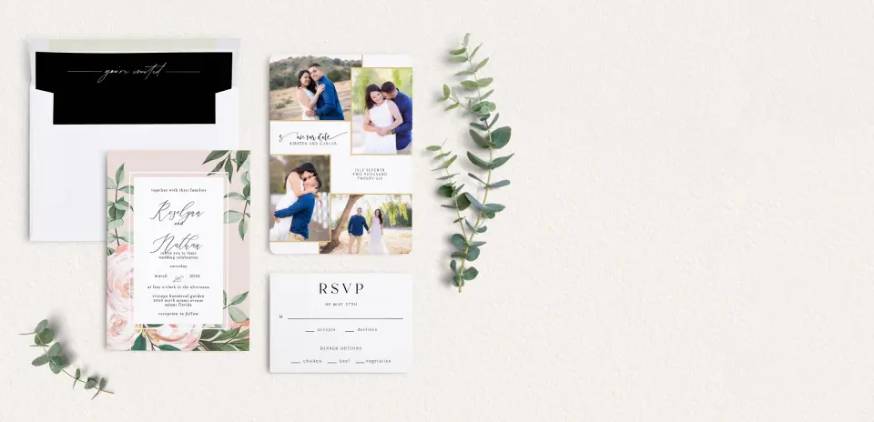 Front of Save the Date Card