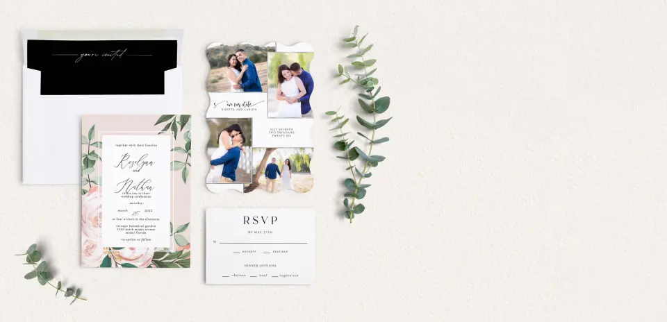 Front of Save the Date Card