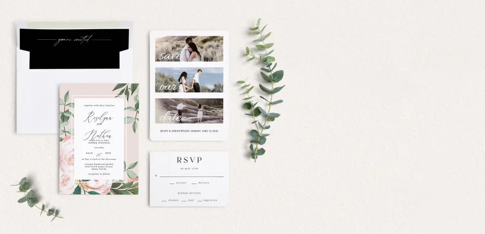 Front of Save the Date Card