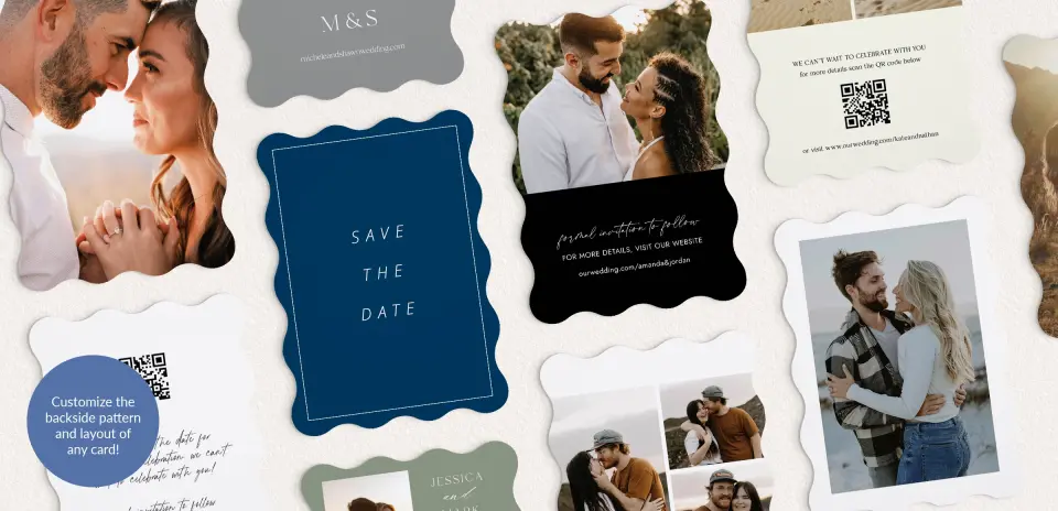 Back of Save the Date Card