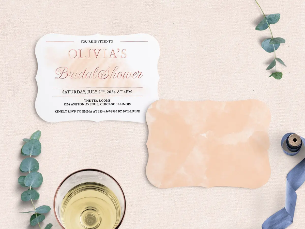 Save the Date Card with Optional Guest Addressing Service