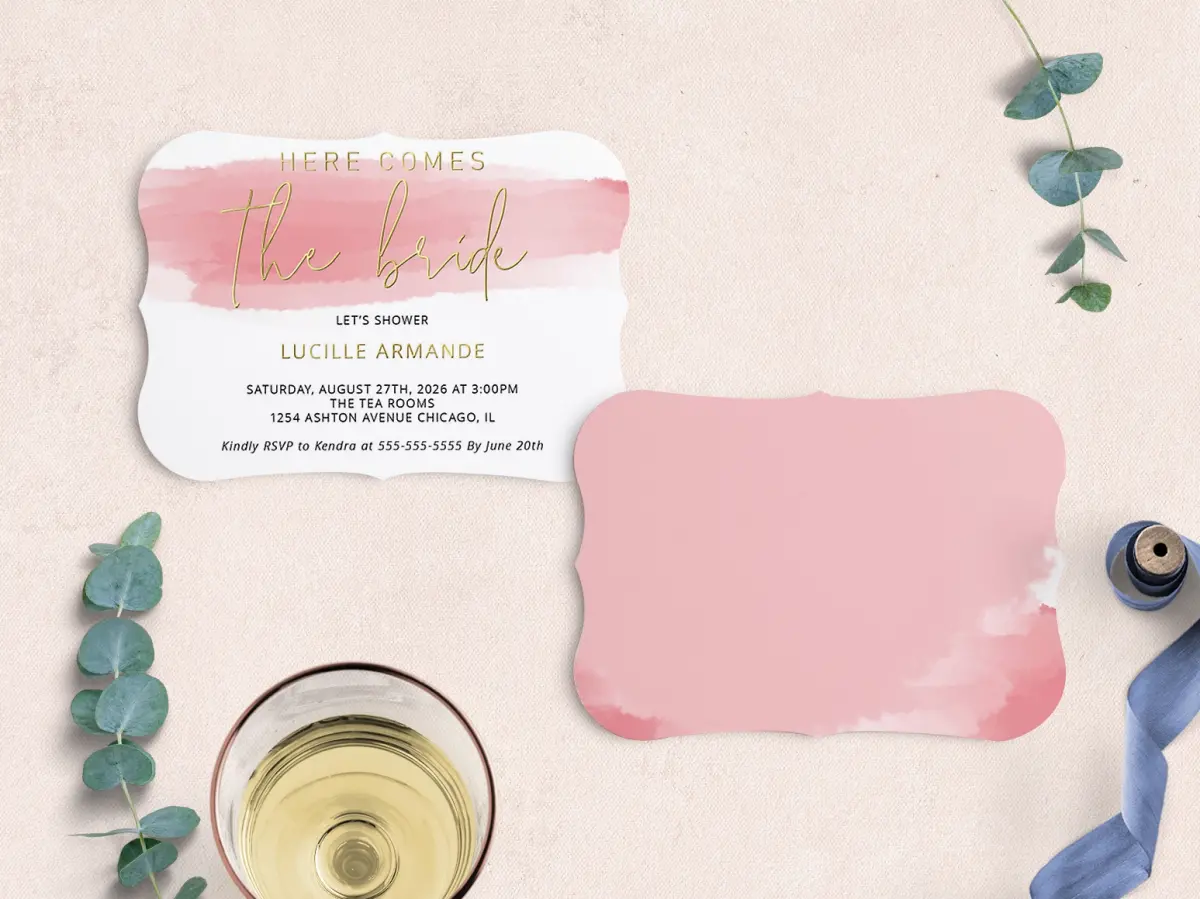 Save the Date Card with Optional Guest Addressing Service
