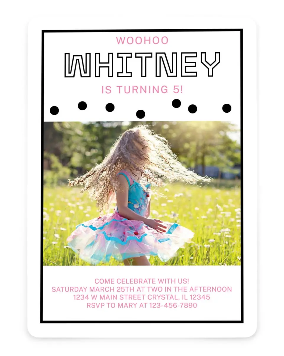 Confetti Delight | Birthday Invitation Cards