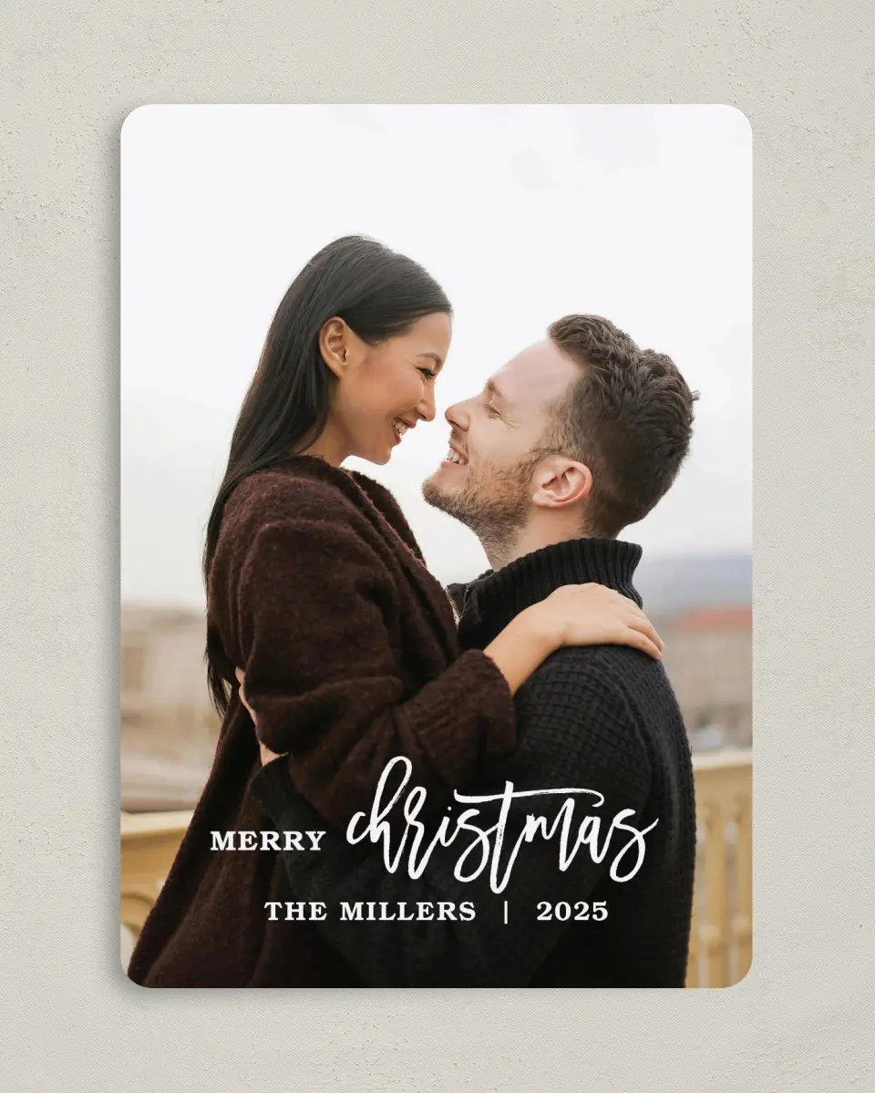 This is a 5" x 7" Christmas Card called Wishes of Wonder printed in full color on Premium Smooth paper