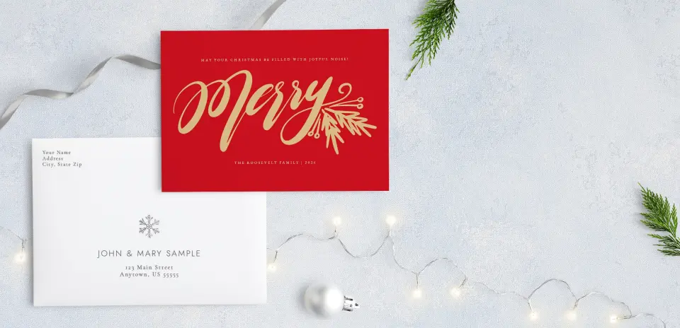 Front with Envelope Design