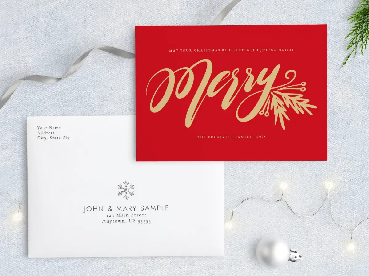 Front with Envelope Design