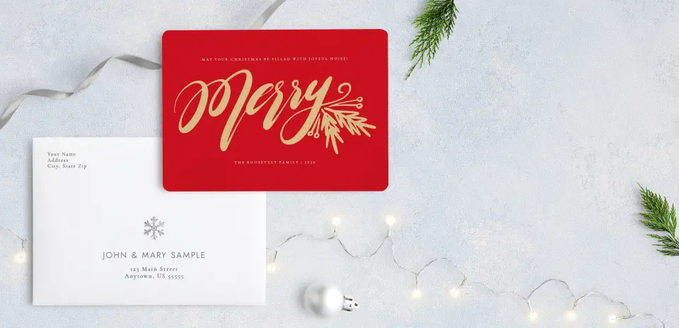 Front with Envelope Design