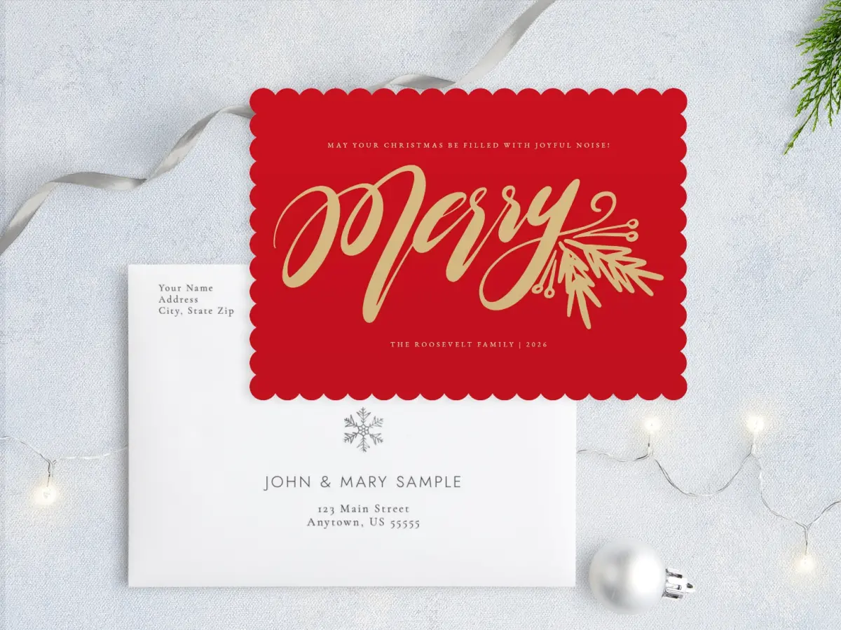Front with Envelope Design