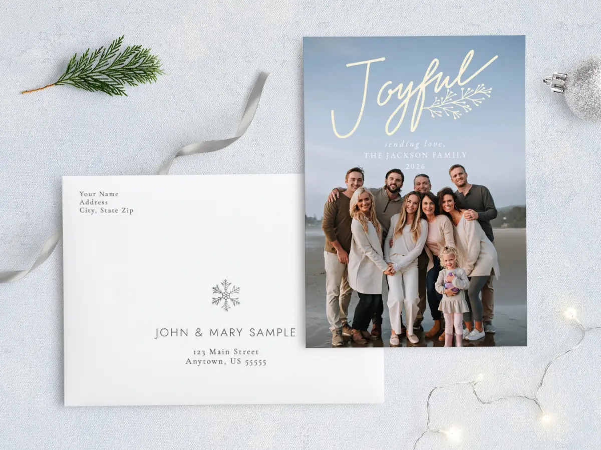 Front with Envelope Design