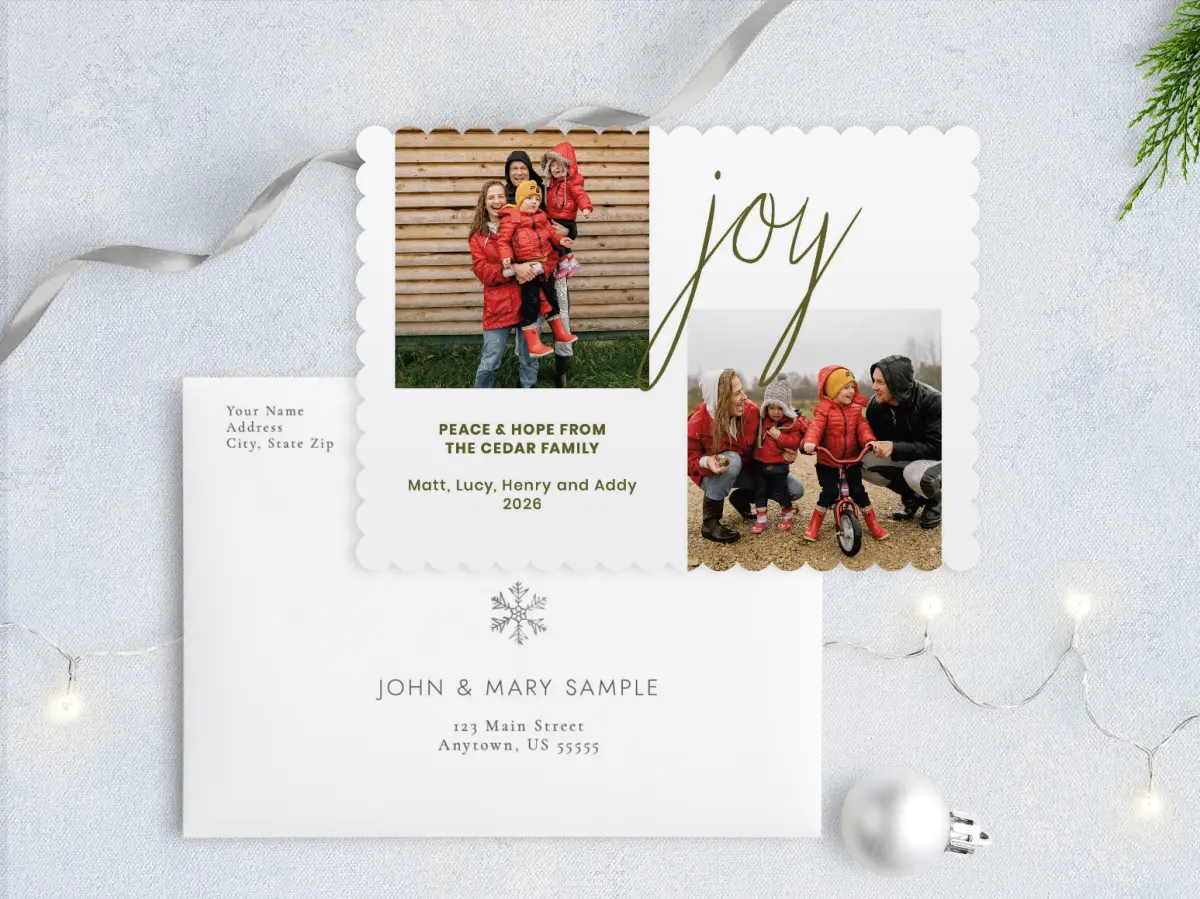 Front with Envelope Design