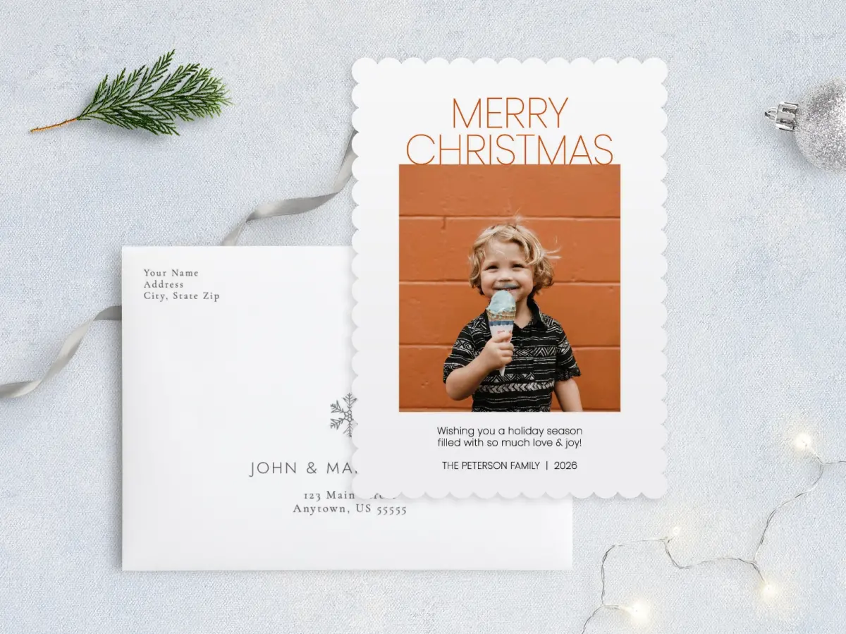 Front with Envelope Design
