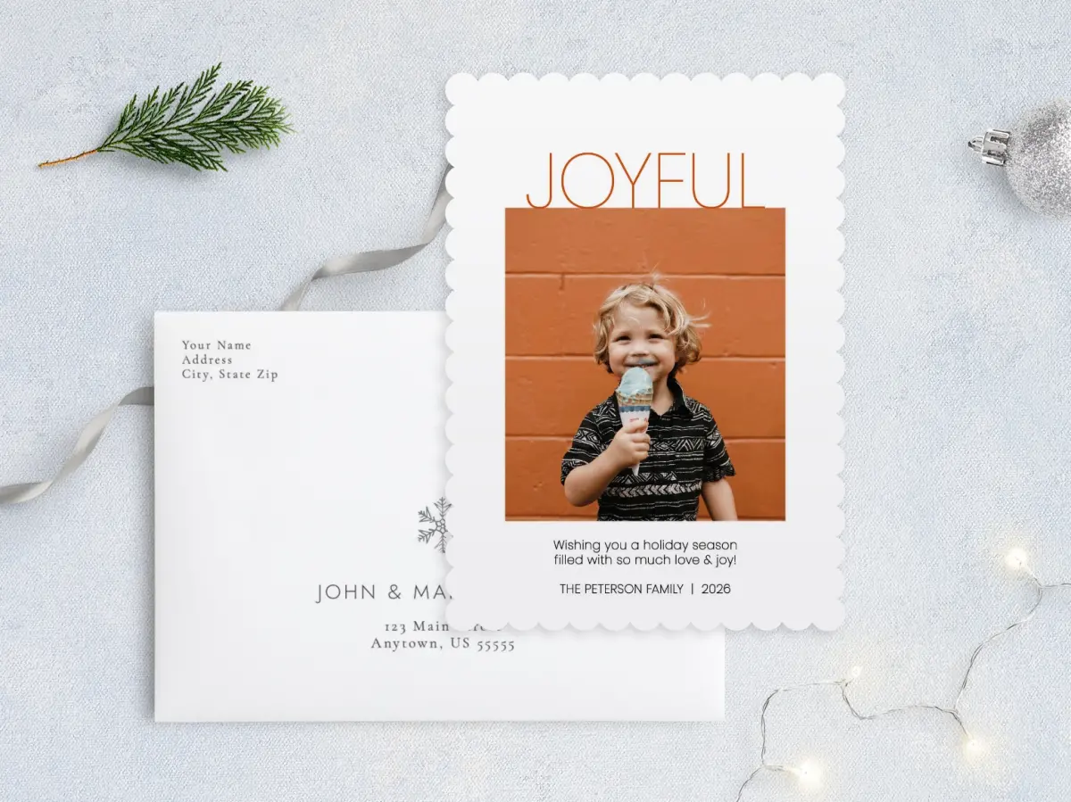 Front with Envelope Design