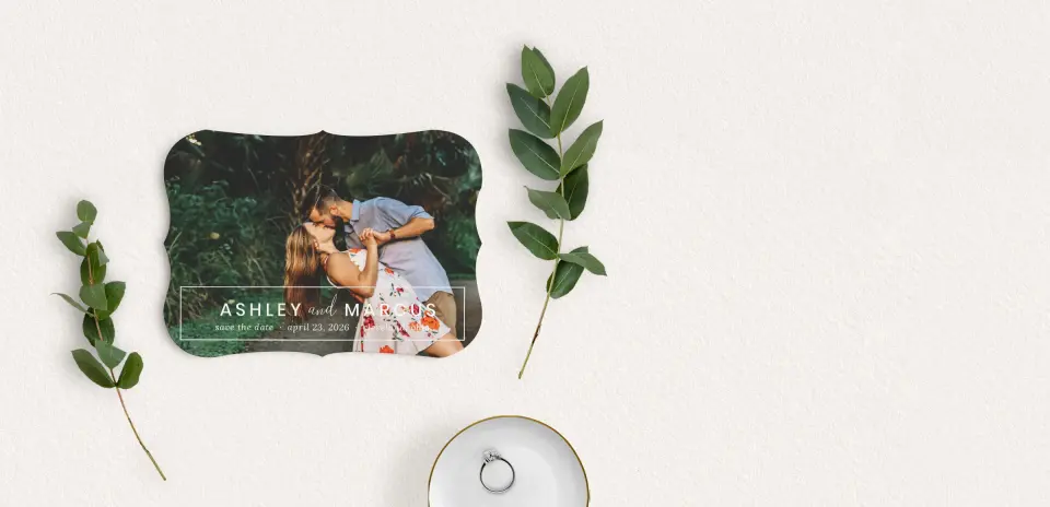 Save the Date Card with Optional Guest Addressing Service