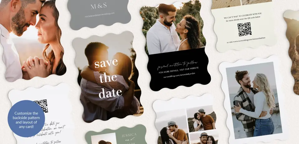 Back of Save the Date Card
