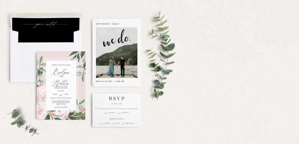 Front of Save the Date Card