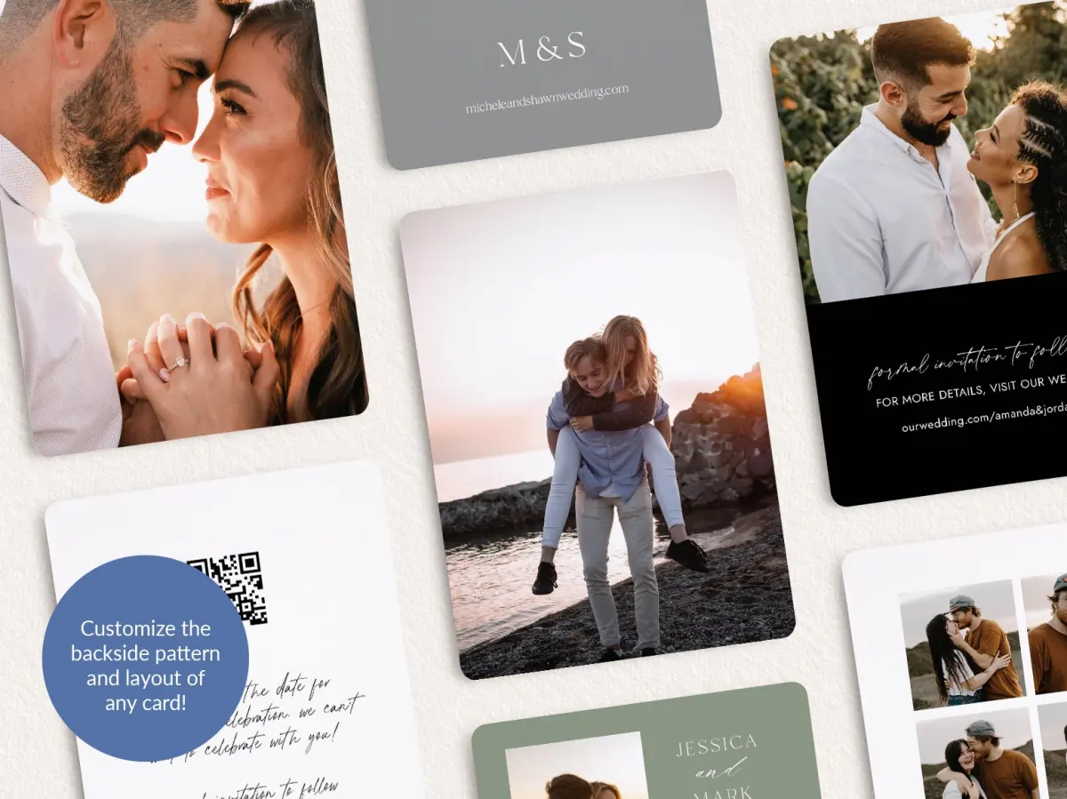 Back of Save the Date Card