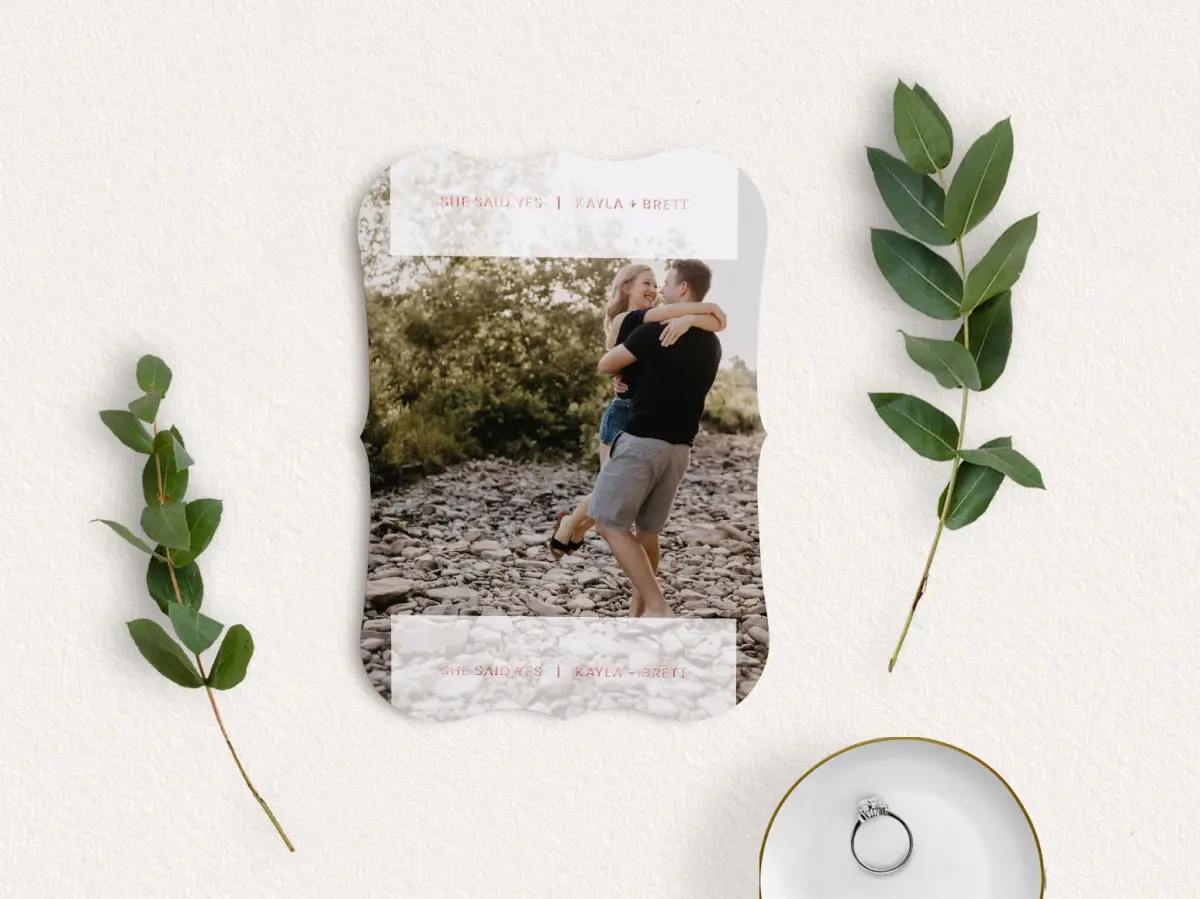 Save the Date Card with Optional Guest Addressing Service