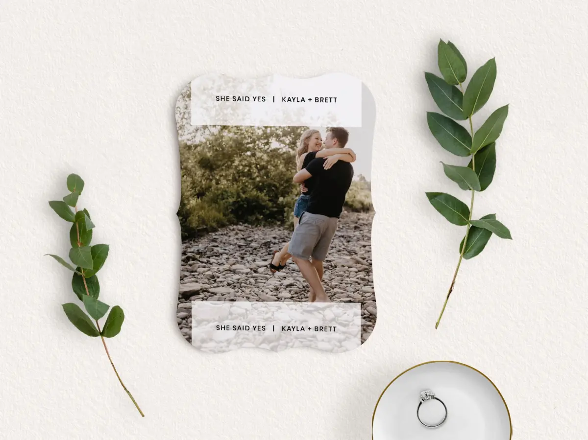 Save the Date Card with Optional Guest Addressing Service