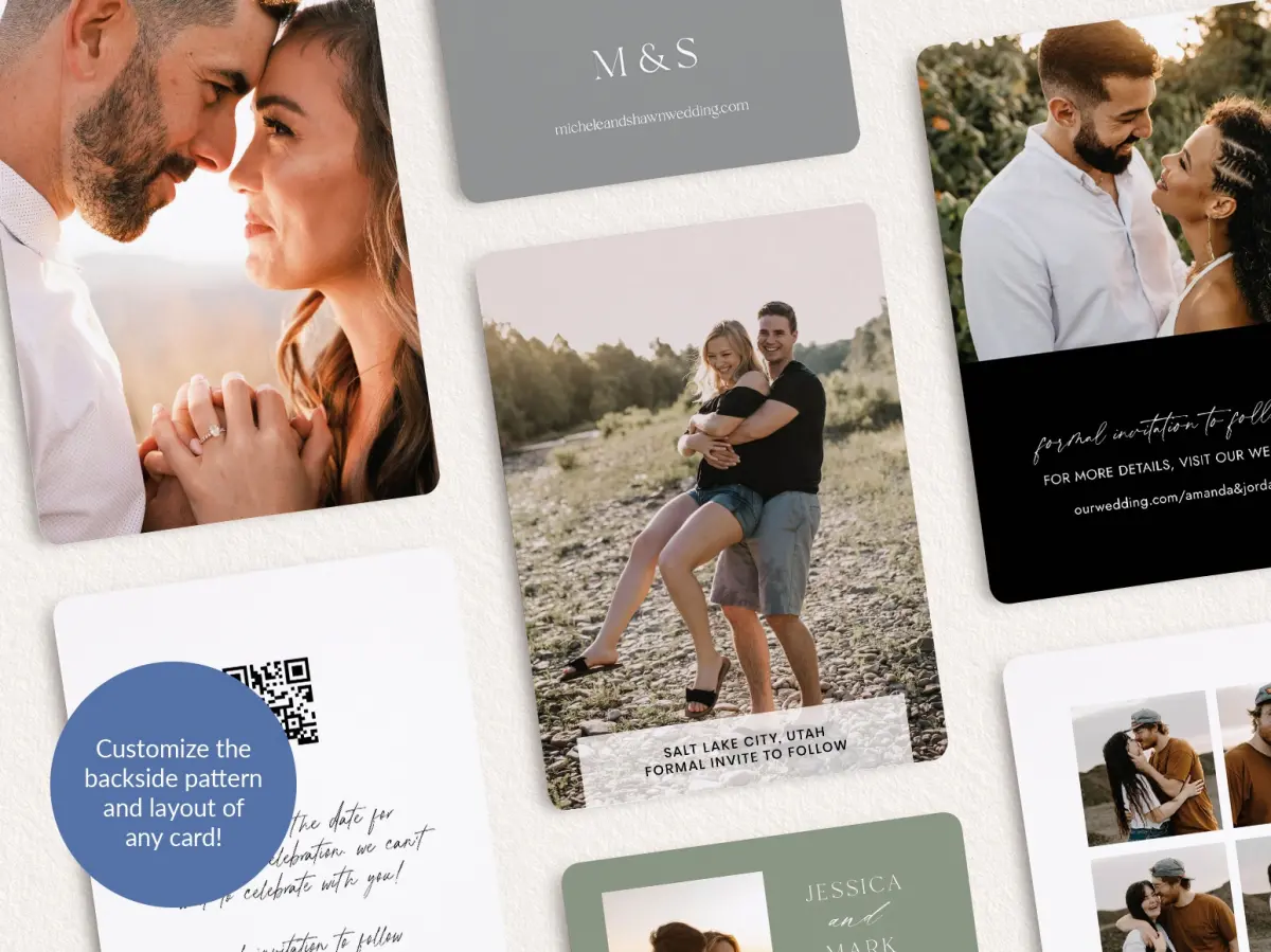 Back of Save the Date Card