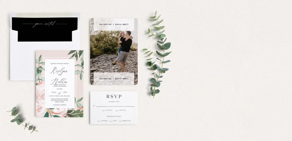 Front of Save the Date Card