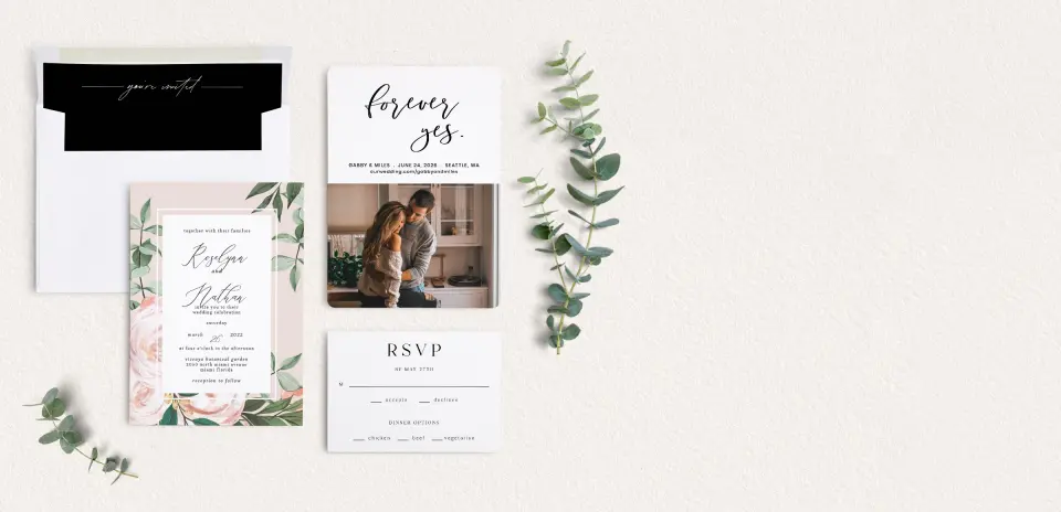 Front of Save the Date Card