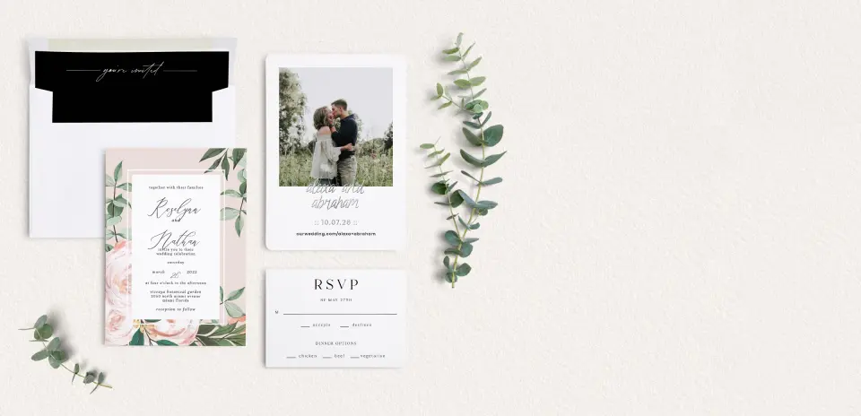 Front of Save the Date Card