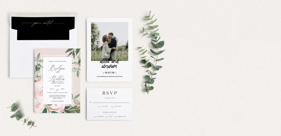 Front of Save the Date Card