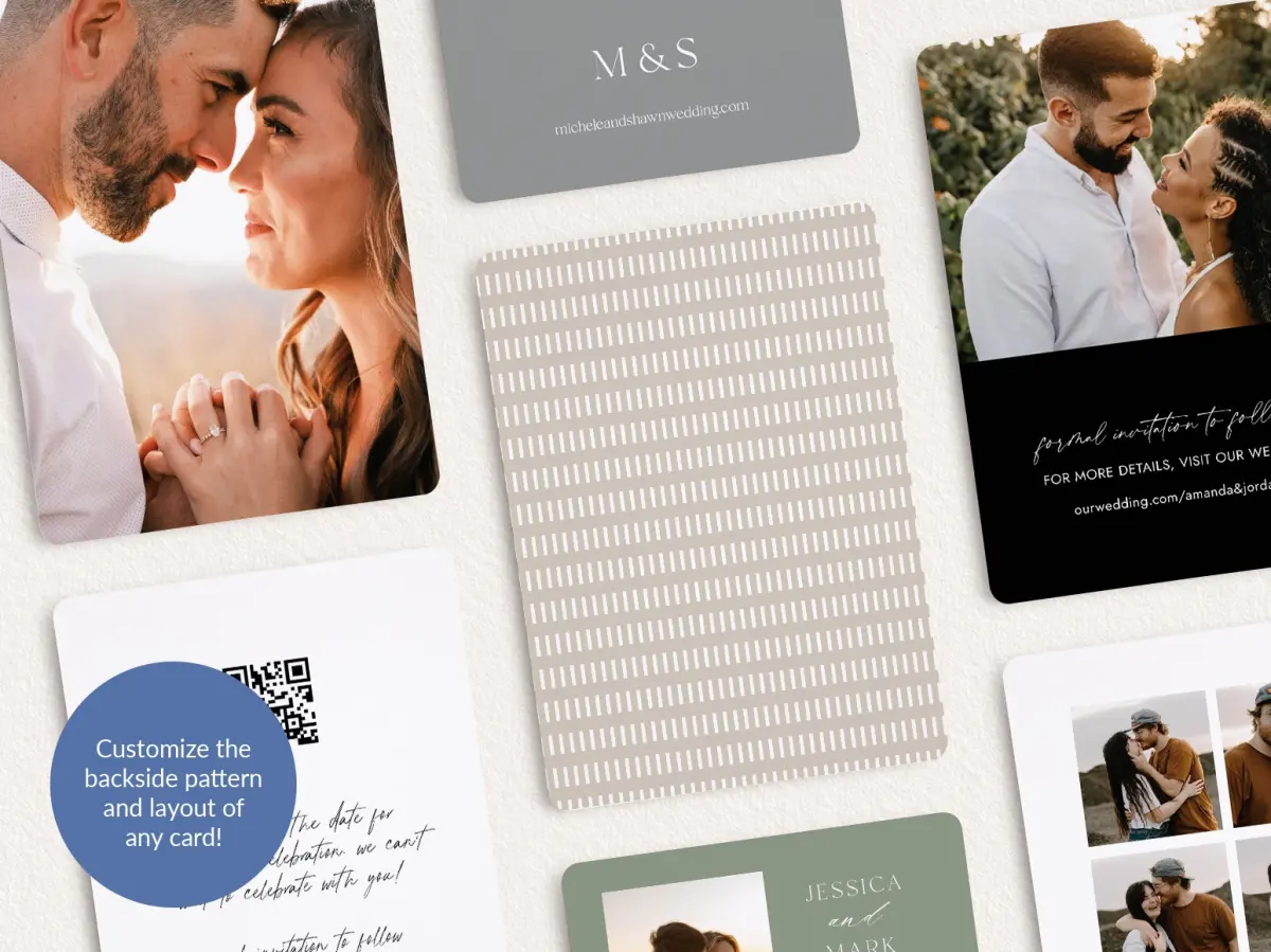 Back of Save the Date Card