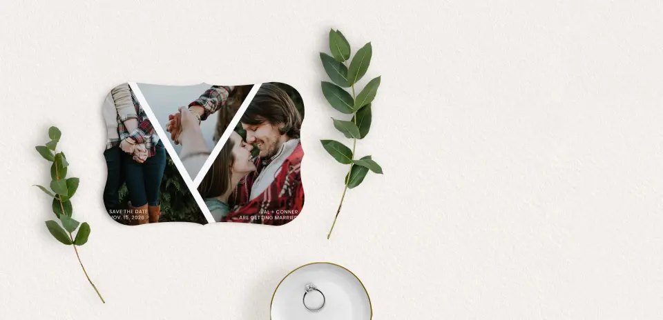 Save the Date Card with Optional Guest Addressing Service