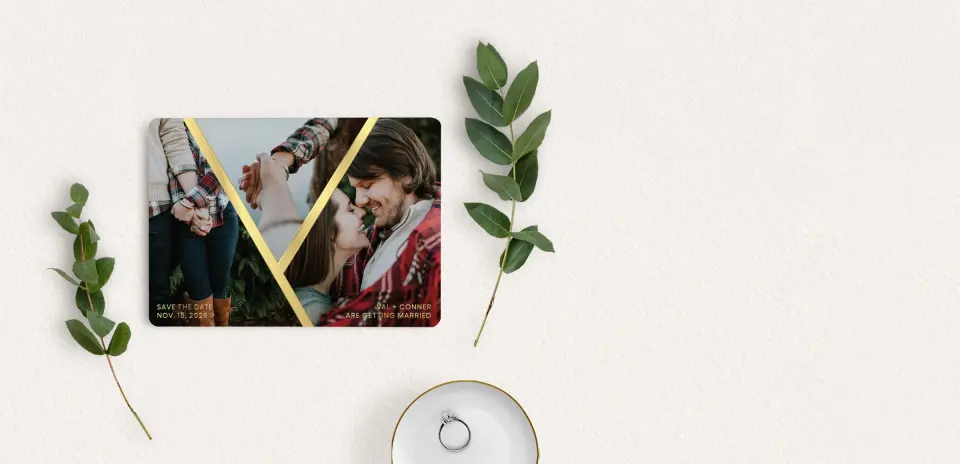 Save the Date Card with Optional Guest Addressing Service