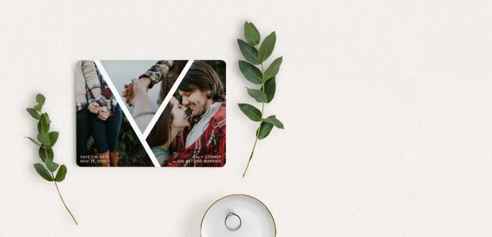 Save the Date Card with Optional Guest Addressing Service