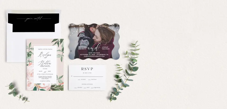 Front of Save the Date Card