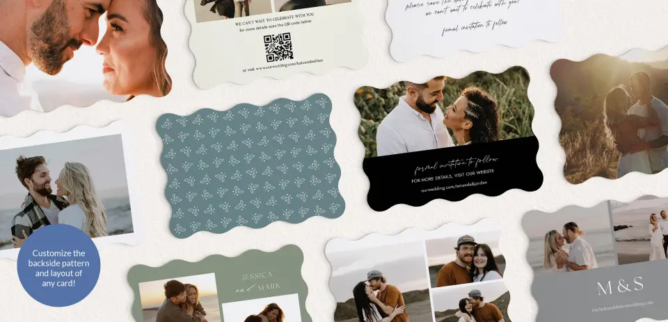 Back of Save the Date Card
