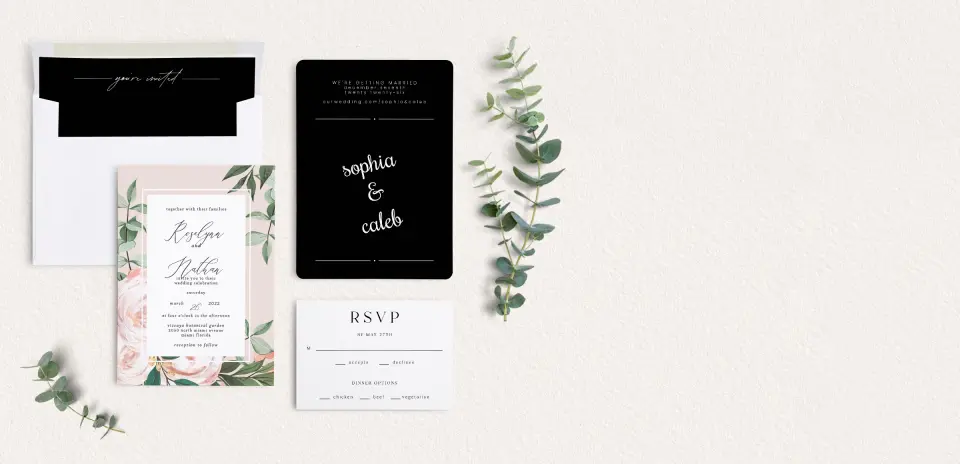 Front of Save the Date Card