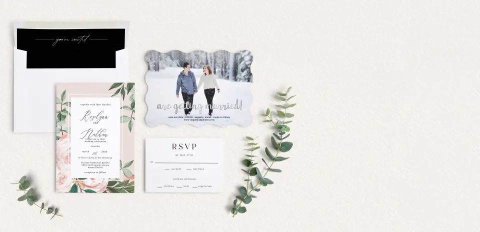Front of Save the Date Card