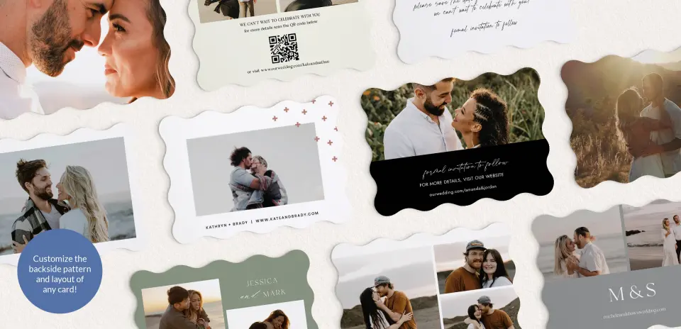 Back of Save the Date Card
