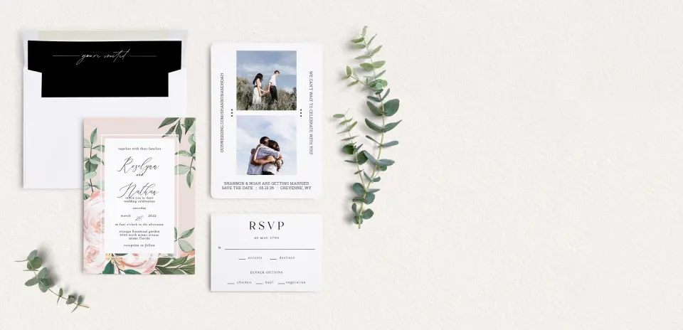 Front of Save the Date Card