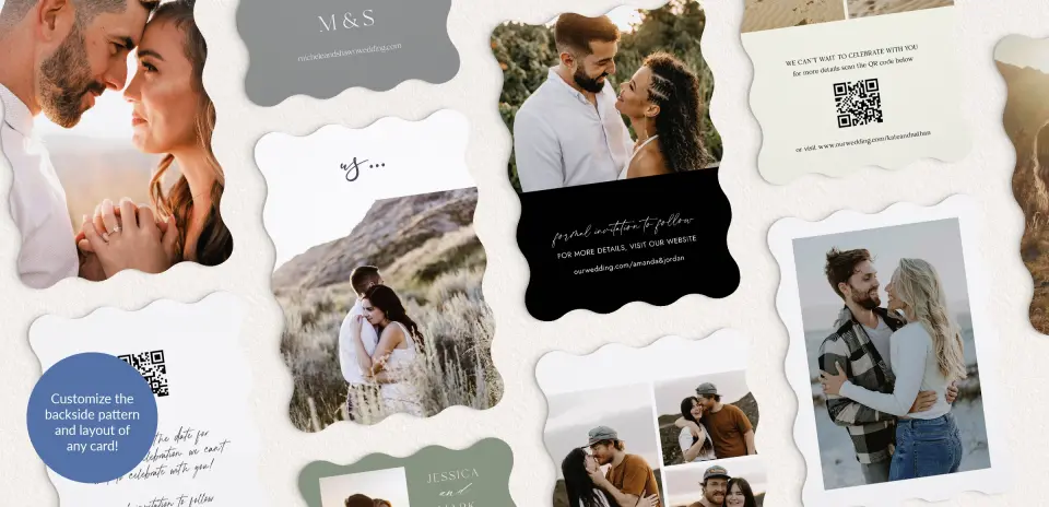 Back of Save the Date Card