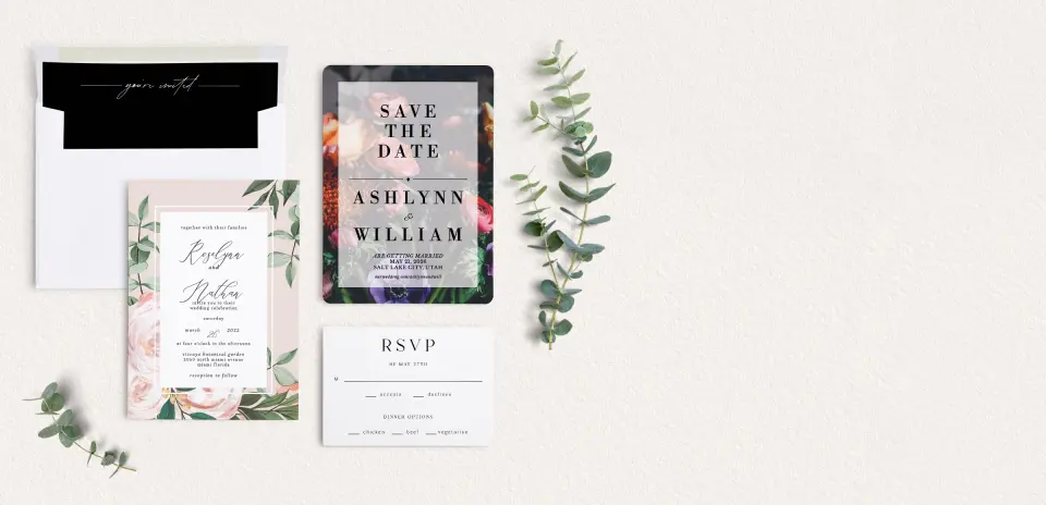 Front of Save the Date Card